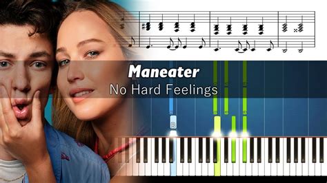 no hard feelings maneater|Maneater (No Hard Feelings) Sheet music for Piano。